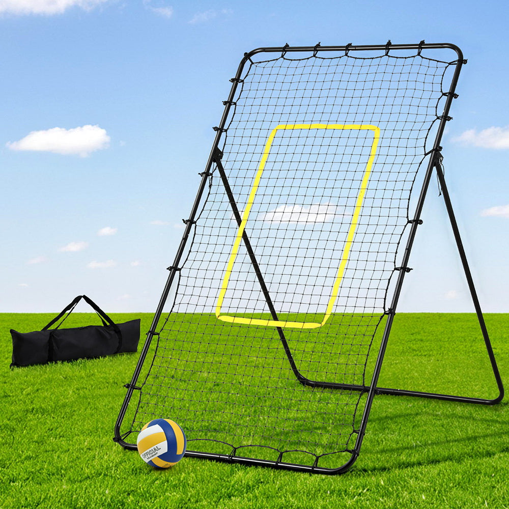 Everfit 7ft 2.1M Volleyball Net Football Baseball Goal Netting with Frame Angle Adjustable Rebounder