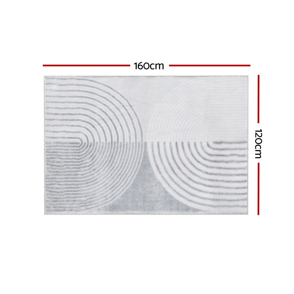 Artiss Rug 120x160cm Area Rug Washable Mat Large Carpet Faux Rabbit Fur Cyril