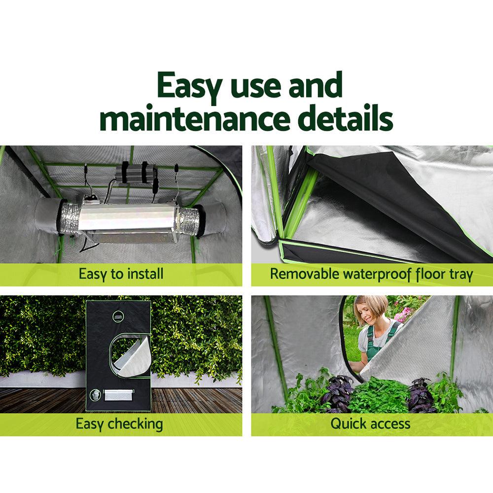 Green Fingers Grow Tent Light Kit 100x100x200CM 2200W LED Full Spectrum