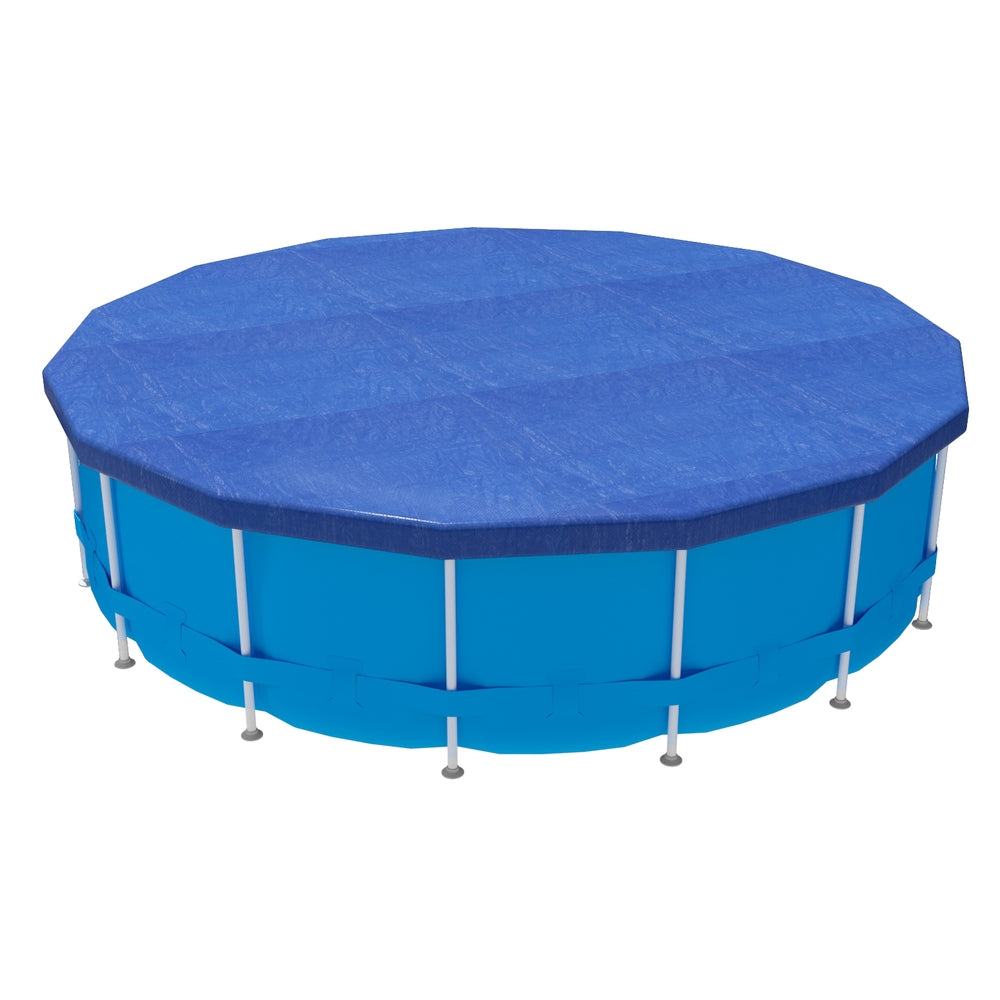 Aqua Buddy Pool Cover Fit 3.66m Round Above-ground Swimming Pool Blanket Blue