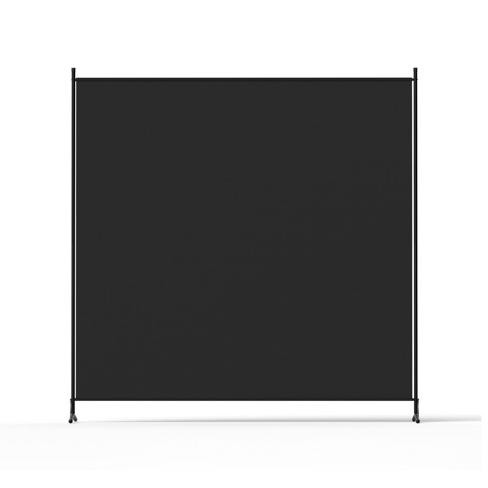 Artiss Room Divider Screen 175x180cm Fabric Black