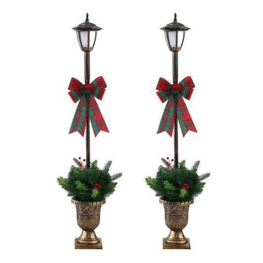 Jingle Jollys Christmas Lights 125cm Lamp Post 50 LED Fairy Light Decorations
