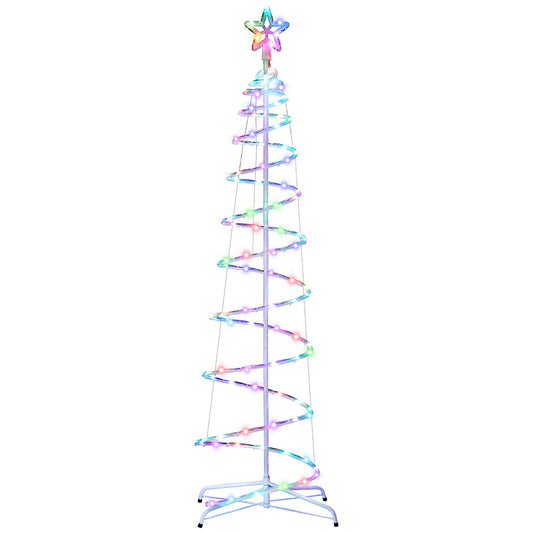 Jingle Jollys Christmas Tree 1.8m 100 RGB LED Rope Lights Xmas Trees Decoration