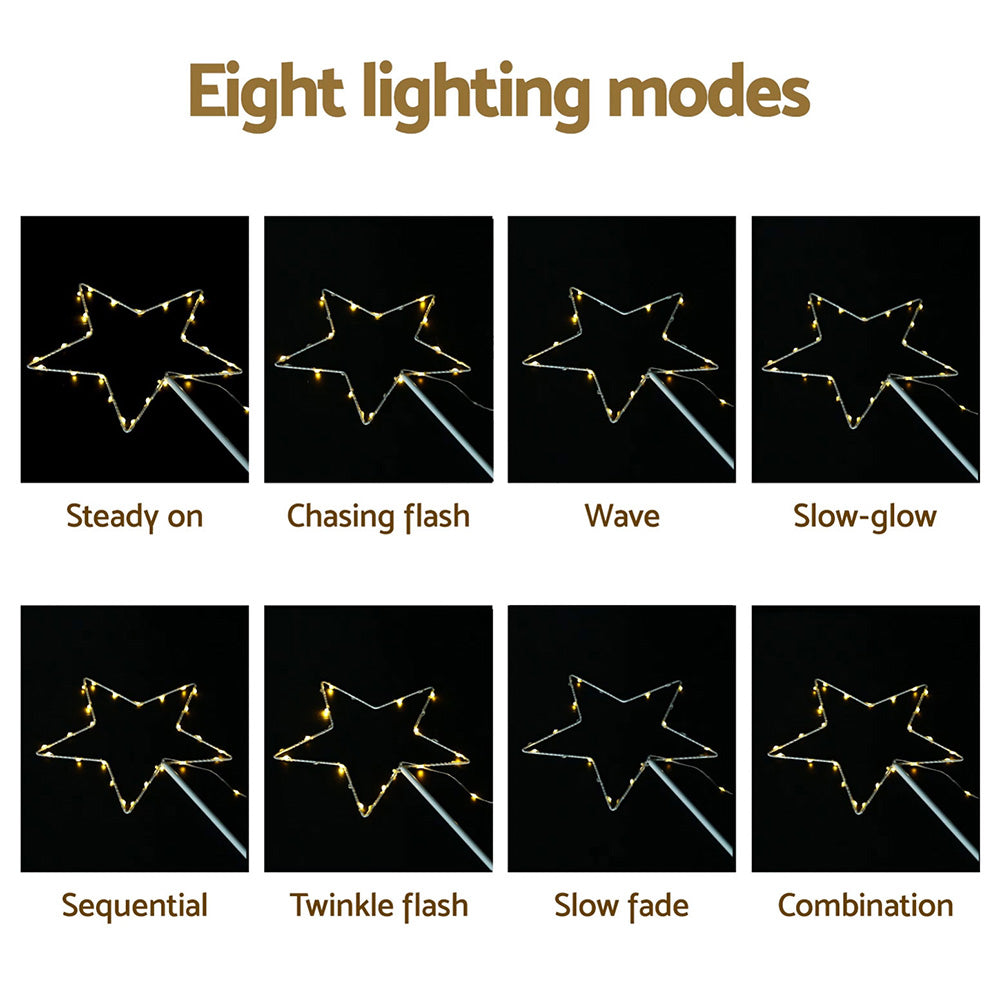 Jingle Jollys 4 PCS Christmas Lights Path Ground Light Garden Decorations 144 LED